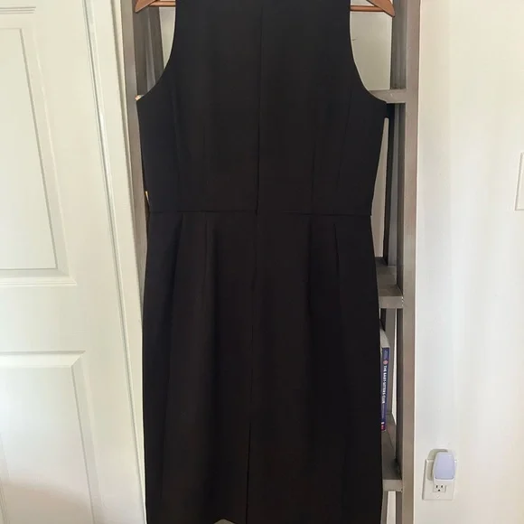 LOFT Black Midi Dress - Picture 4 of 9